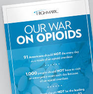 A flyer that says Our War on Opioids