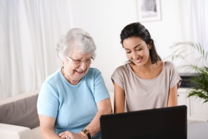 caregiver helps with Medicare signup