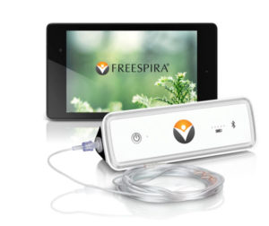 Freespira tablet and breathing device