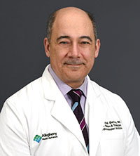 Ray Benza, internationally renowned clinician and research scientist in heart failure, cardiac transplantation, mechanical circulatory support, and pulmonary hypertension at the AHN Cardiovascular Institute.
