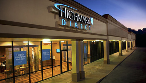 The outside of a Highmark Direct store in central Pennsylvania.