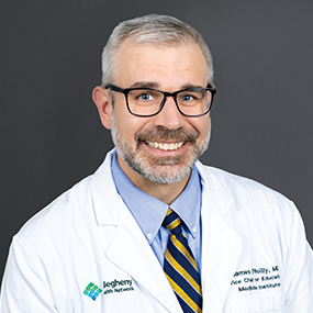 Dr. James Reilly, senior vice president of academic affairs and designated institutional official for GME at AHN