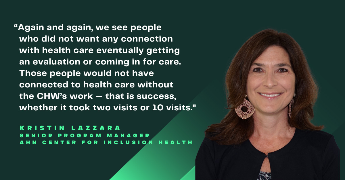 Kristin Lazzara, Senior Program Manager, AHN Center for Inclusion Health