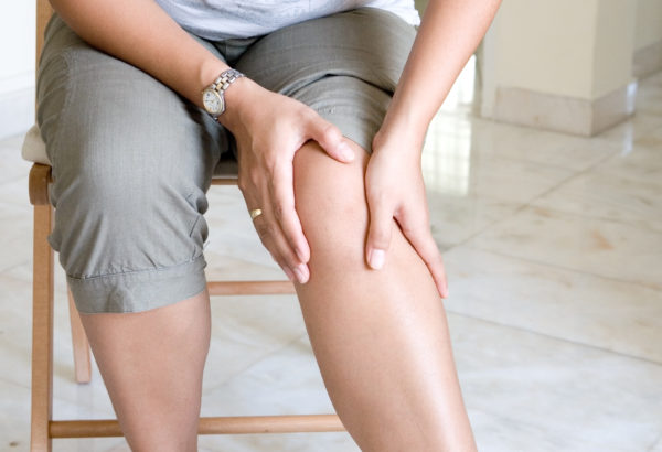 woman with leg pain