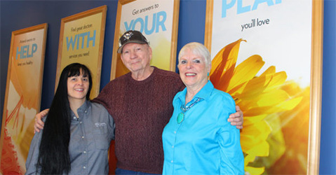 Highmark Direct's Mai Lien Wood (left) with Stephanie and her husband, Paul.