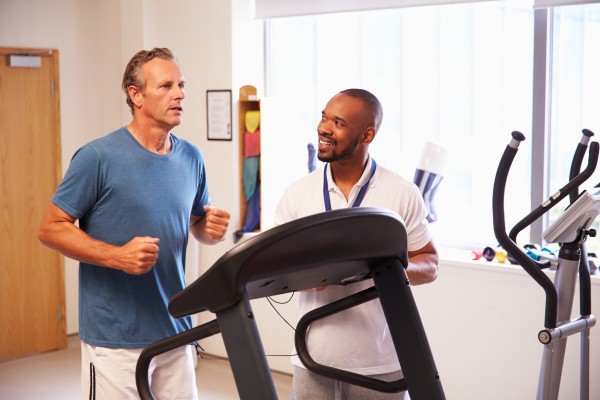 man on treadmill