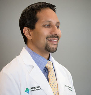 Dr. Raghu Tadikamalla, a cardiologist at AHN and a certified specialist in clinical hypertension 