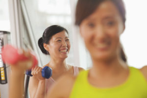 women exercising