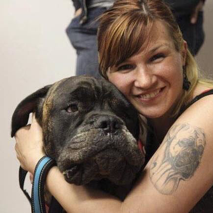 Jenny and her service dog, Boo