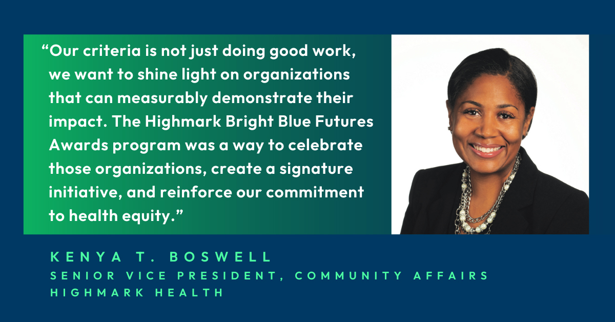 Kenya T. Boswell, senior vice president, Community Affairs, Highmark Health