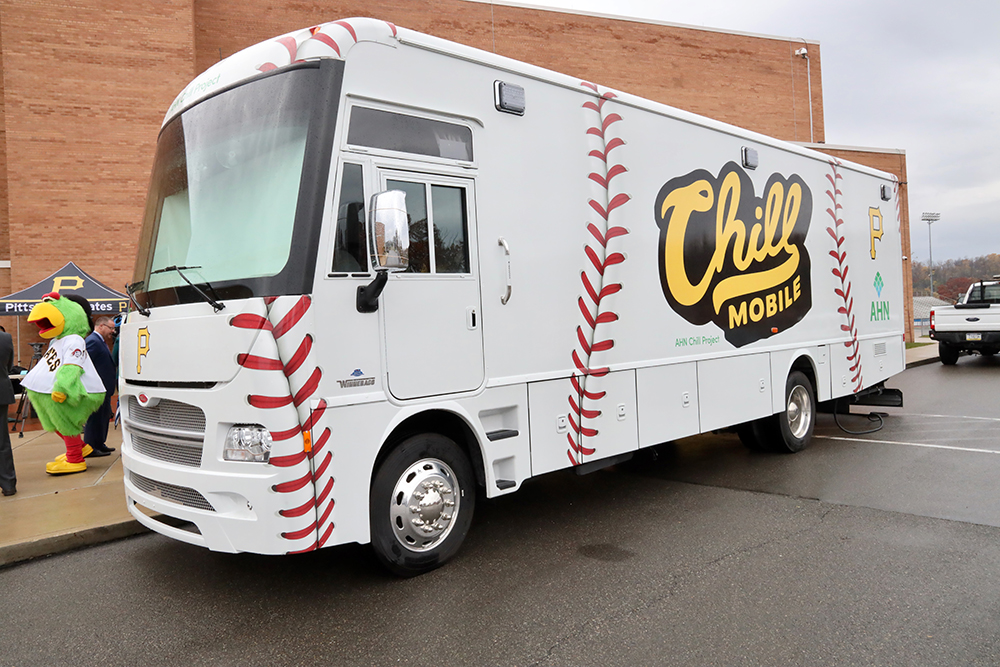 The Chill Mobile, a collaboration between AHN and Pirates Charities.