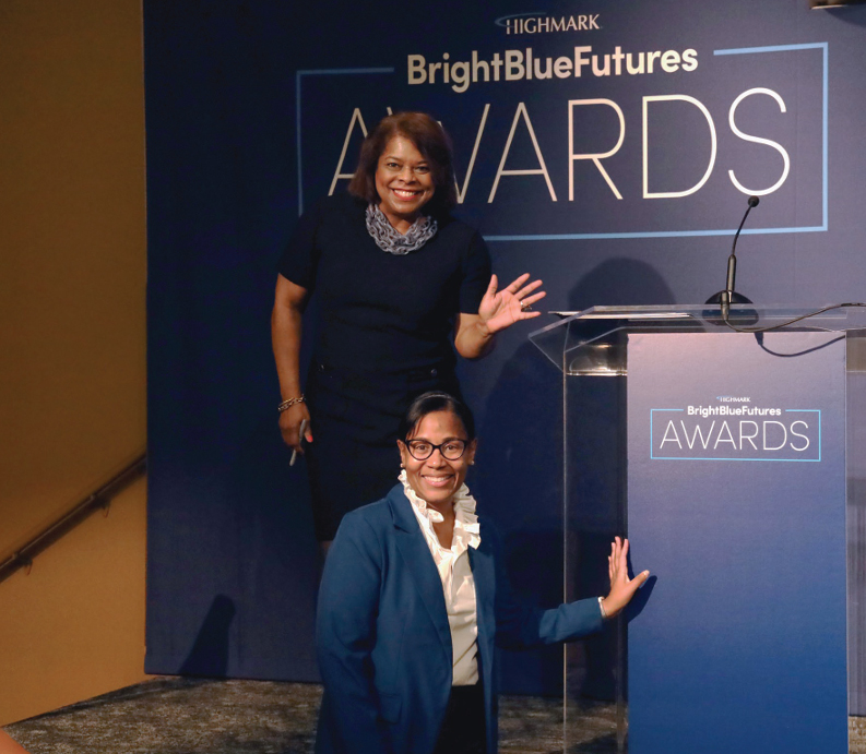 Yvonne Cook, President Highmark Foundation and Kenya T. Boswell, senior vice president, Community Affairs, Highmark Health