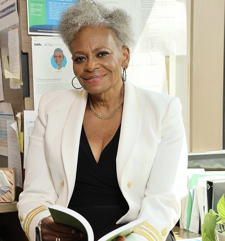 Dr. Margaret Larkins-Pettigrew, Senior Vice President and Chief Clinical Officer of Diversity, Equity and Inclusion for Allegheny Health Network and Highmark Health