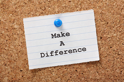 Note saying Make a Difference