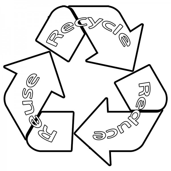 Recycle Coloring Page