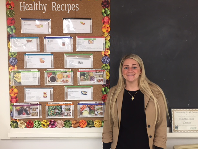 Colleen Ereditario, manager of the Healthy Food Center and a registered dietitian