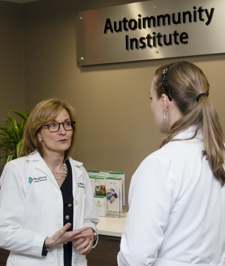 Dr. Susan Manzi, who was instrumental in establishing the AHN Autoimmunity Institute, and also serves as medical director of the Lupus Foundation of America