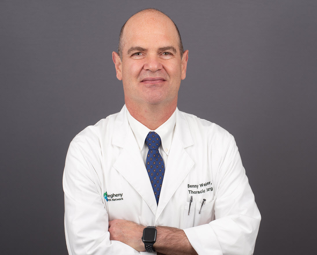 Dr. Benny Weksler, System Director of General Thoracic Surgery at Allegheny Health Network.