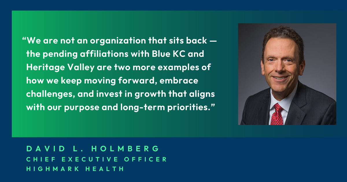 David Holmberg, CEO Highmark Health