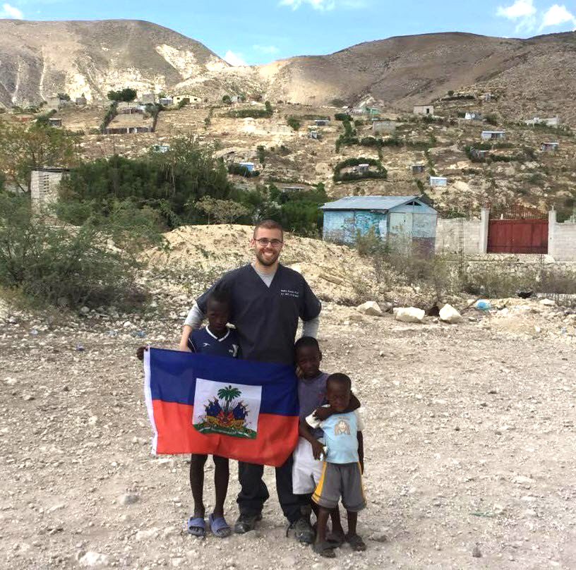 Rosado during his 2018 missionary trip to Haiti.