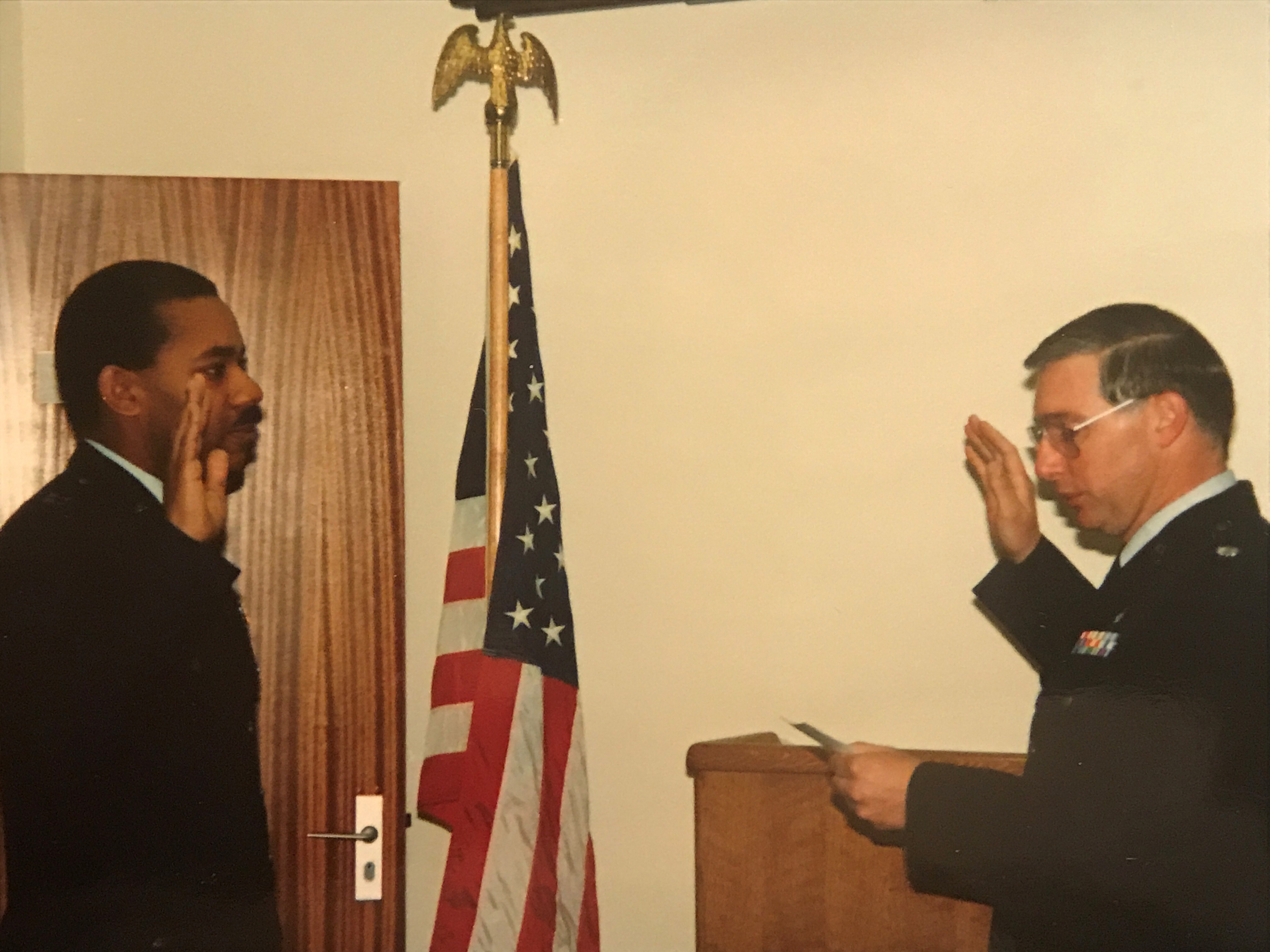 Dr. Allen with his mentor Col (Dr.) James Cornelius.